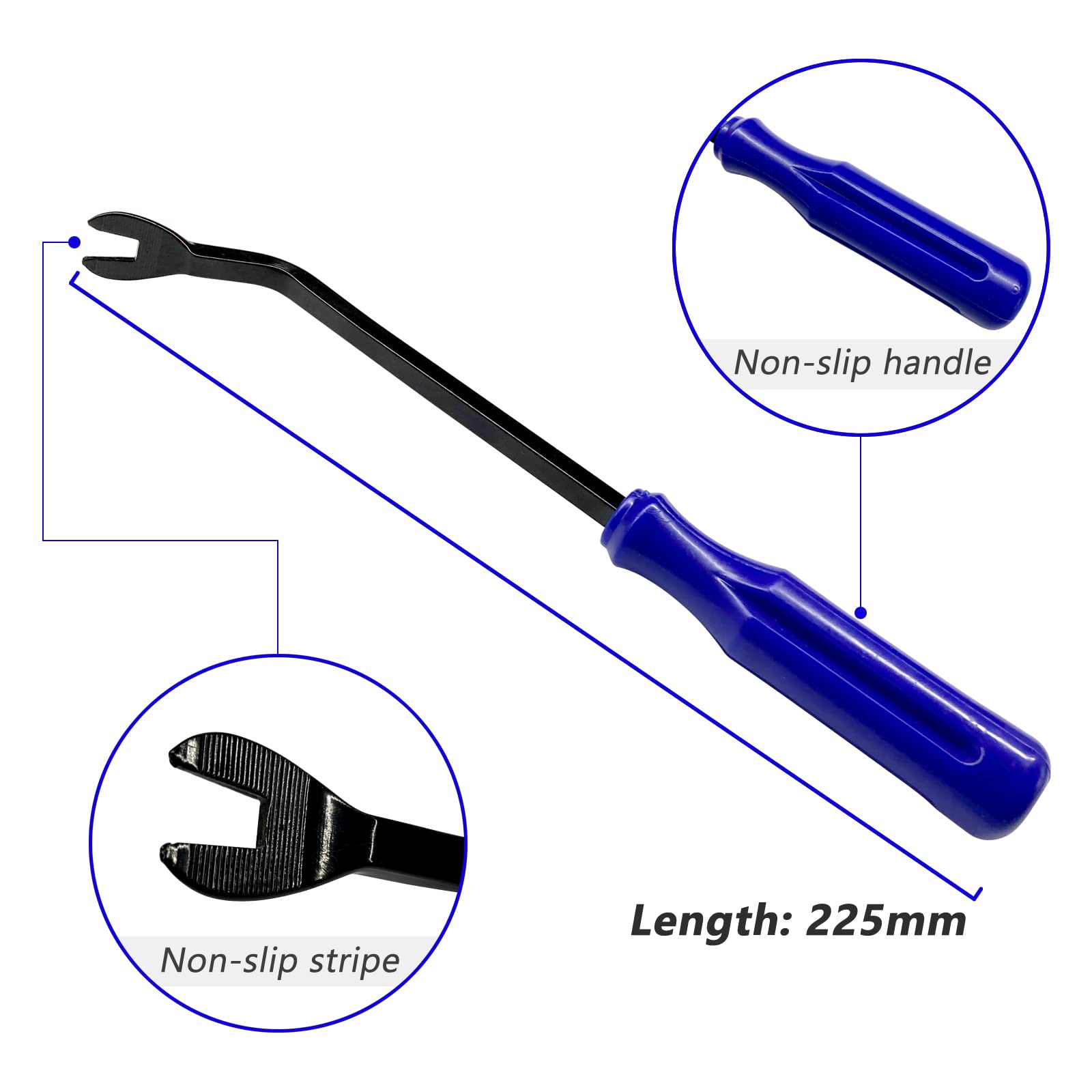 Auto Trim Rivet Removal Tool Kit, Fastener Car Panel Door Interior Window Tool, Auto Clip Fastener Remover Pry Tool, Clip Puller Rivet Removal Tool